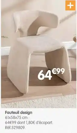 b&m Fauteuil design offre