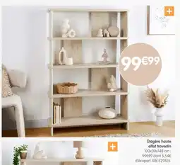 b&m Etagere haute effet travertin offre