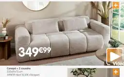 b&m Canape + 2 coussins offre