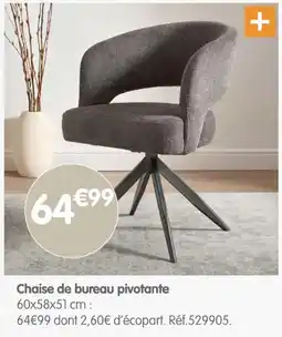b&m Chaise de bureau pivotante offre