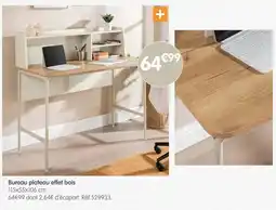 b&m Bureau plateau effet bois offre