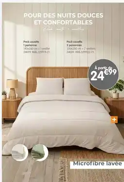 b&m Pack couette + oreillers offre