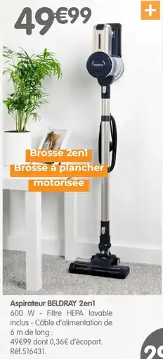 b&m Beldray aspirateur 2en1 offre