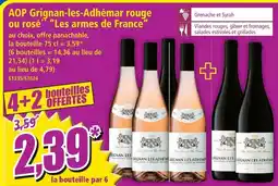 Norma Les armes de france aop grignan-les-adhémar rouge offre