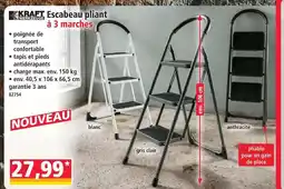 Norma Kraft werkzeuge escabeau pliant à 3 marches offre