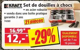 Norma Kraft werkzeuge set de douilles à chocs offre