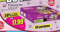 Norma Whiskas 60 repas pour chats offre