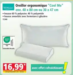 Norma Ortho-vital oreiller ergonomique cool me offre