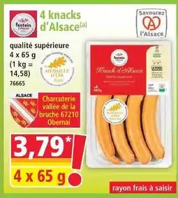 Norma 4 knacks d'alsace offre