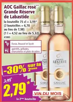 Norma Grande réserve de labastide aoc gaillac rosé offre