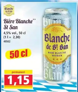 Norma Blanche de st san bière blanche offre
