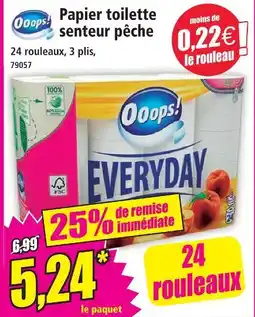 Norma Ooops! papier toilette senteur pêche offre