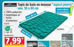 Norma Santosini tapis de bain en mousse aspect pierre offre
