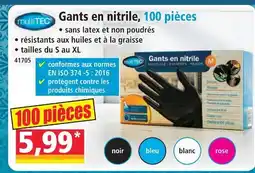 Norma Multitec gants en nitrile, 100 pièces offre