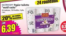 Norma Daunasoft papier toilette motif vache offre