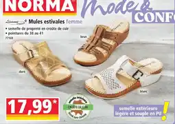 Norma Mules estivales femme offre