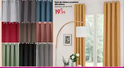 Maxi Bazar Paire de rideaux occultants jaune offre