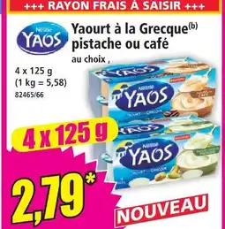Norma Nestlé yaourt à la grecque pistache ou café offre