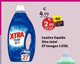 Maxi Bazar Xtra lessive liquide total offre