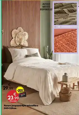 Maxi Bazar Parure jacquard nyer microfibre 240x220cm offre