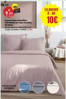 Maxi Bazar Parure cocon microfibre offre