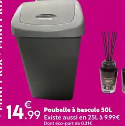 Maxi Bazar Poubelle à bascule 50l offre