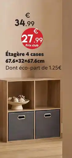 Maxi Bazar Étagère 4 cases offre