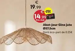 Maxi Bazar Abat-jour gino jute offre