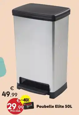 Maxi Bazar Poubelle elite 50 l offre