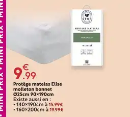 Maxi Bazar Stof protège matelas elise molleton bonnet offre