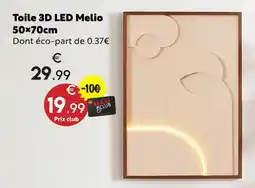 Maxi Bazar Toile 3d led melio offre