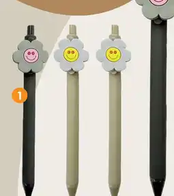 b&m Set de 4 stylos fleurs offre