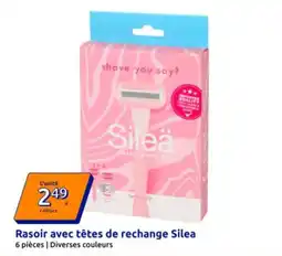 Action Rasoir avec têtes de rechange offre