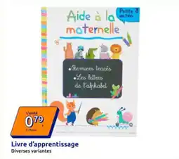 Action Livre d'apprentissage offre