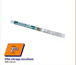 Action Film vitrage occultant offre