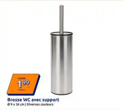 Action Brosse wc avec support offre