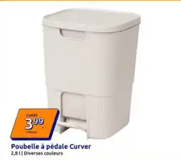 Action Curver - poubelle a pedale offre