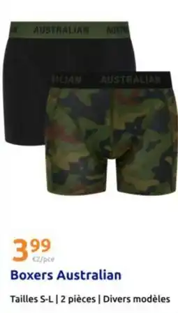 Action Boxers australian offre
