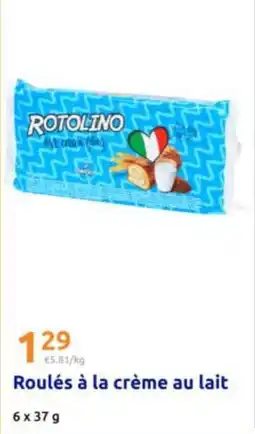 Action Roulés à la crème au lait offre