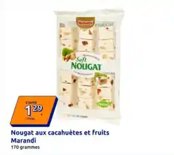 Action Nougat aux cacahuètes et fruits offre
