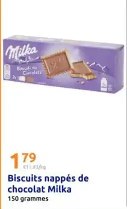 Action Milka - biscuits nappés de chocolat offre