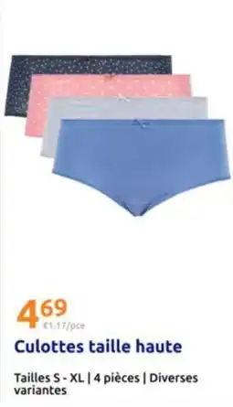 Action Culottes taille haute offre