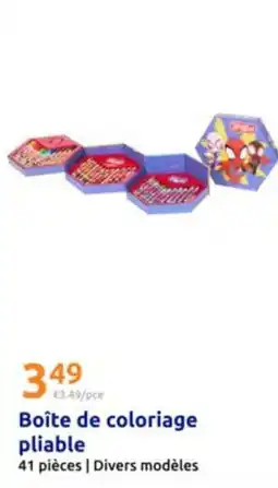 Action Boîte de coloriage pliable offre