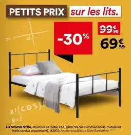 BUT Lit 90x190 nyra offre