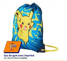 Action Pikachu Sac de gym offre