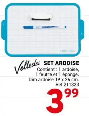 Trafic Velleda SET ARDOISE offre