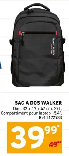 Trafic WALKER SAC A DOS offre