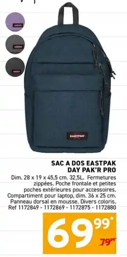 Trafic EASTPAK SAC A DOS DAY PAK'R PRO offre