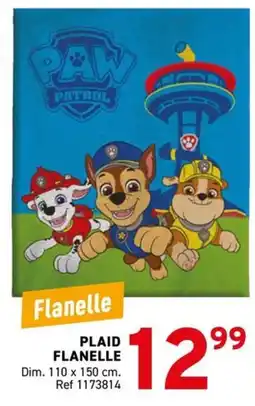 Trafic PAW PATROL Flanelle offre