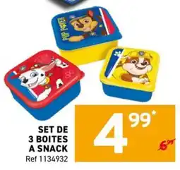 Trafic PAW PATROL Boites à snack offre